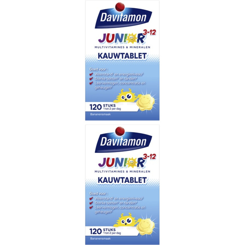 Een afbeelding van Davitamon Multivitamines Banaan 2-pack