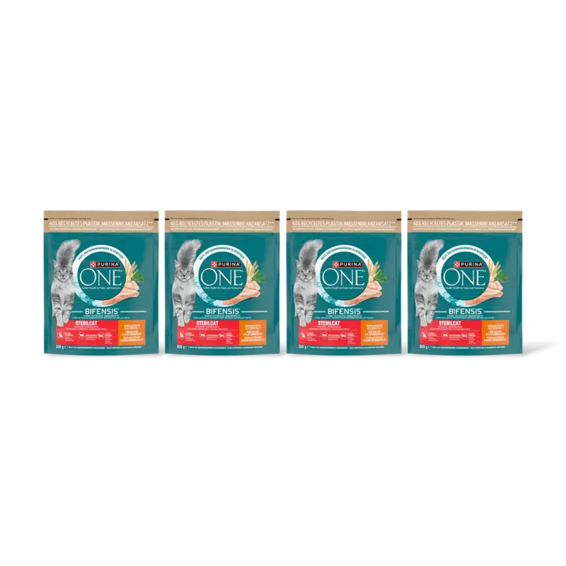 Purina ONE Sterilcat rijk aan kip 4-pack