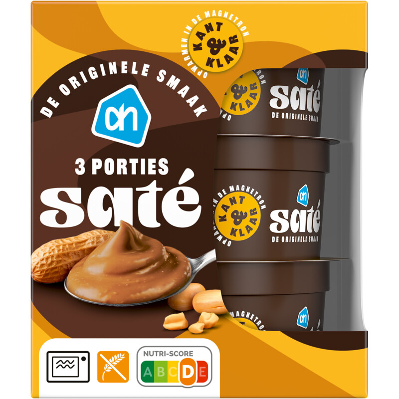 Een afbeelding van AH Satésaus kant & klaar 3 porties
