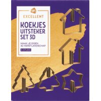 Een afbeelding van AH Excellent Koekjes uitstekers set 3D