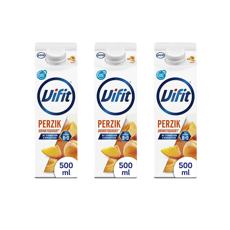 Drinkyoghurt perzik 3-pack