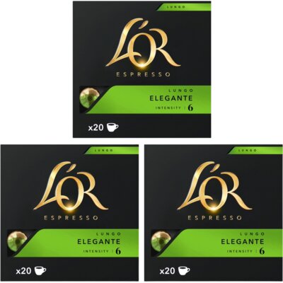L'OR Espresso lungo elegante capsules 3-pack bestellen Albert Heijn