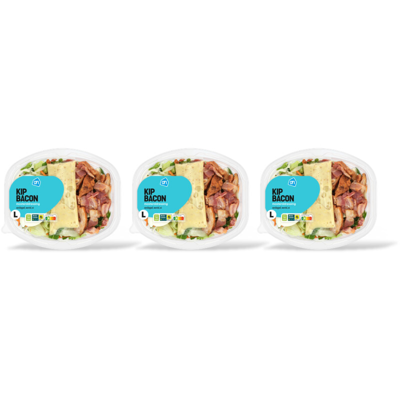 AH Maaltijdsalade kip bacon 3-pack
