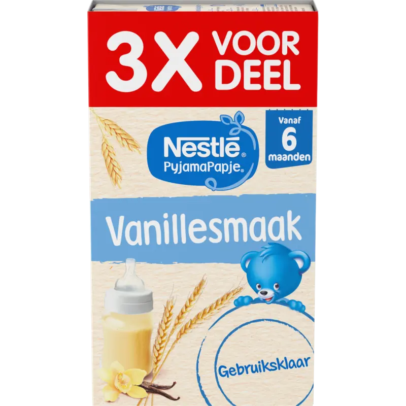 Nestlé Pyjamapapje vanille 6m+ 3x voordeel
