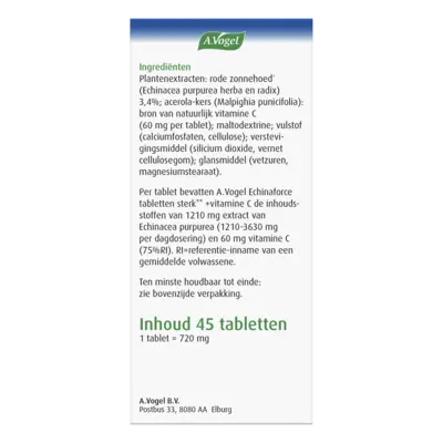 pdp-image-A.Vogel Echinaforce sterk** + vitamine C