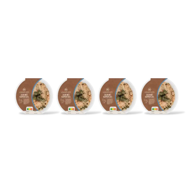 Loaded dip zalm met kappertjes 4-pack