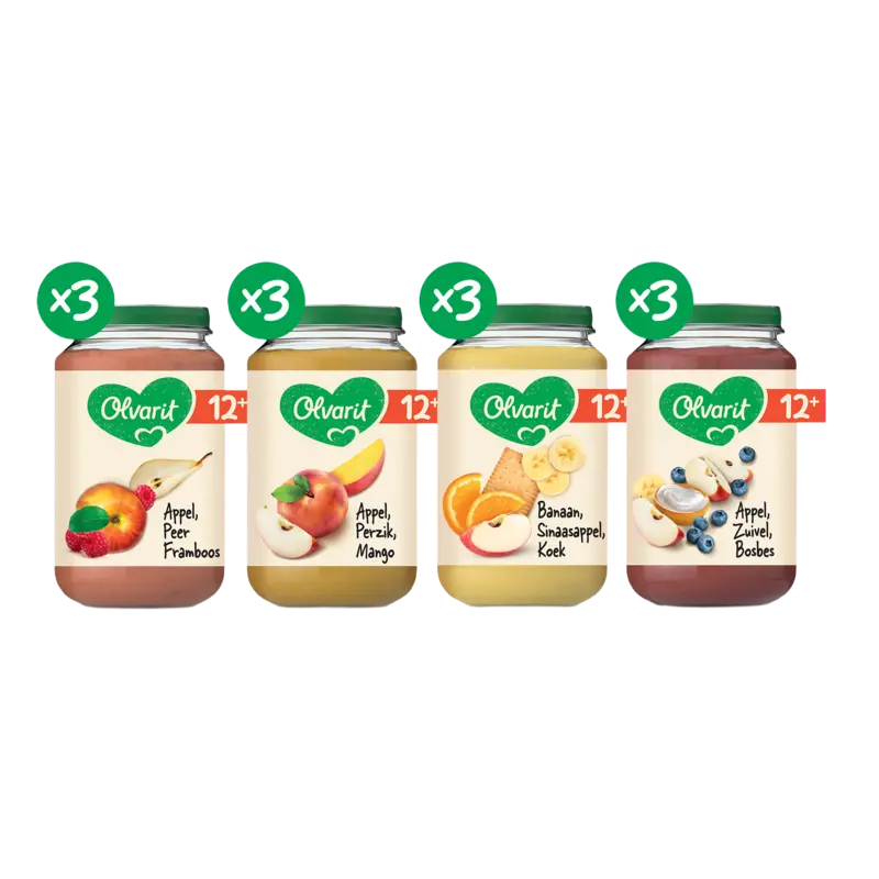 Variatiemenu fruit 12m+