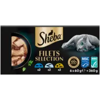 Sheba Filets selection tonijn,kip,witvis,kalk