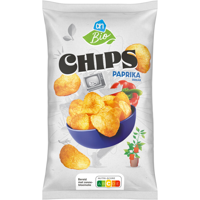 Een afbeelding van AH Biologisch Chips paprika