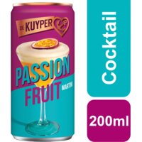 De Kuyper Passionfruit martini cocktail