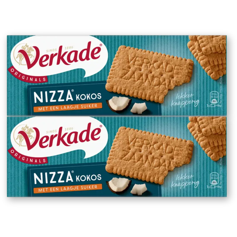 Verkade Nizza kokos 2-pack