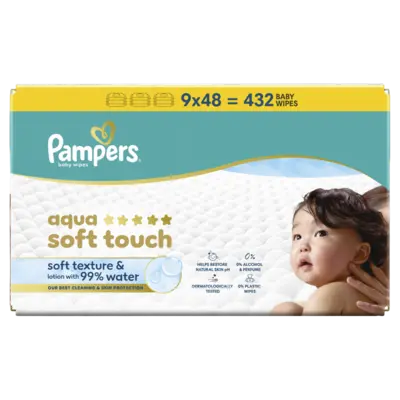 pdp-image-Pampers Aqua soft touch wipes 9-pack