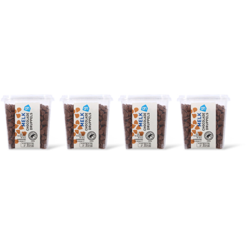 AH Melk chocolade druppels 4-pack