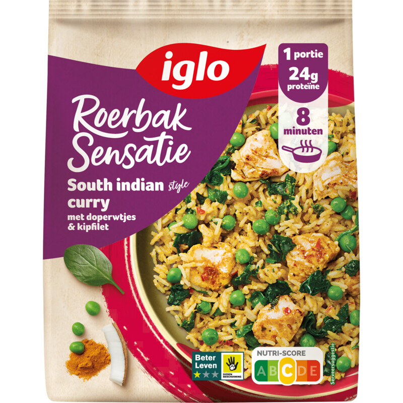 Een afbeelding van Iglo Roerbak sensatie south Indian curry