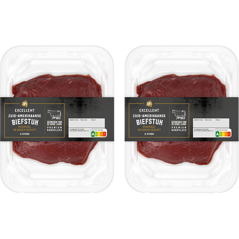 Een afbeelding van AH Excellent Biefstuk 2-pack