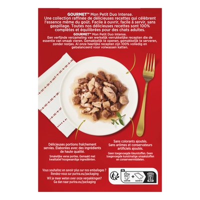 pdp-image-Gourmet Mon petit intense duo in saus vlees&vis