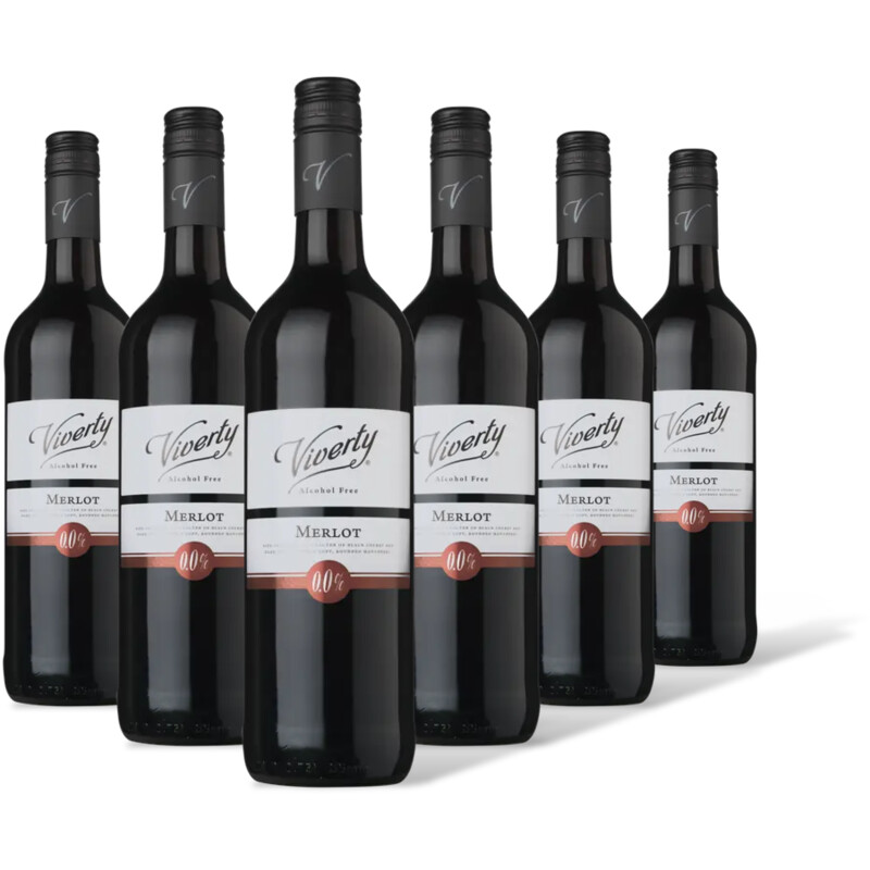 Viverty Merlot alcoholvrij 6 flessen