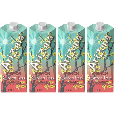 pdp-image-Arizona Green tea peach with honey 4-pack