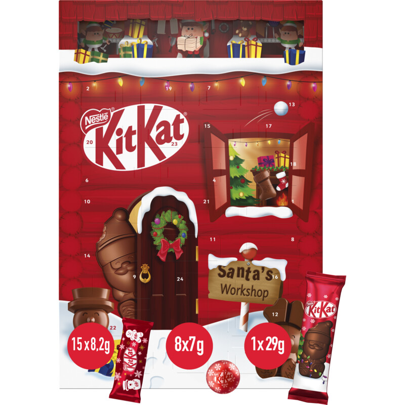 Een afbeelding van Kitkat Melkchocolade adventskalender