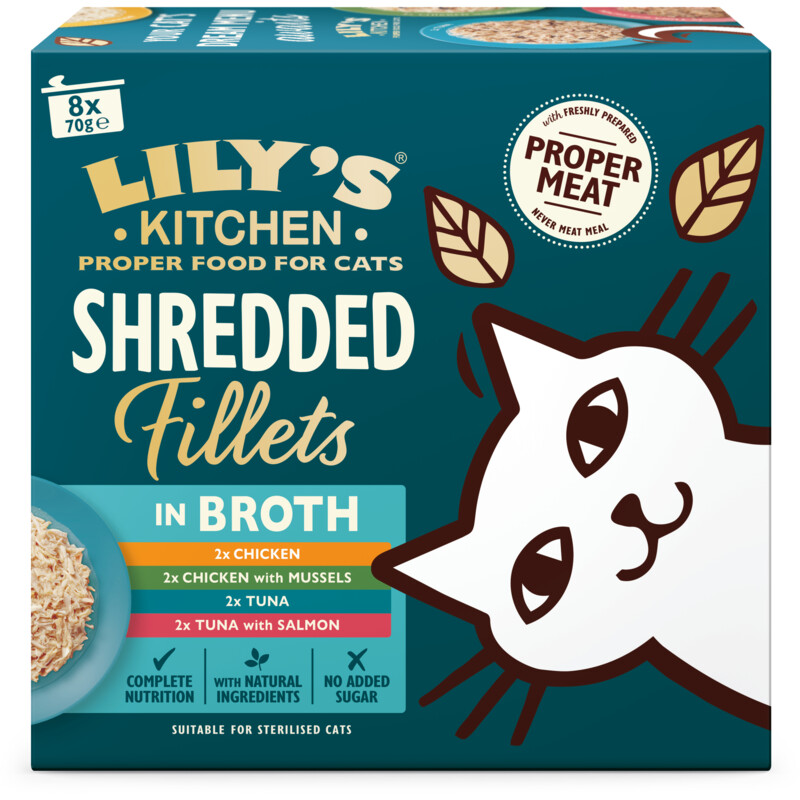 Een afbeelding van Lily's Kitchen Filets in saus diverse smaken 8-pack