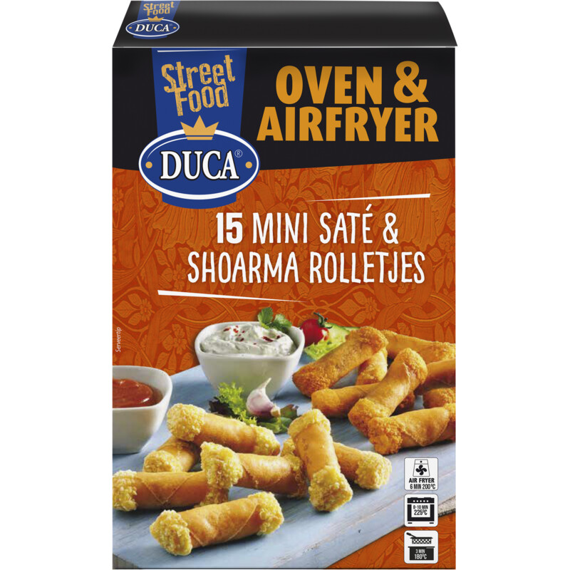 Een afbeelding van Duca Mini saté & shoarma rolletjes