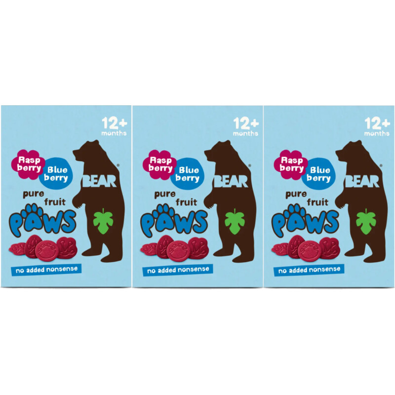 Fruit mini's blauwe bes framboos 3-pack