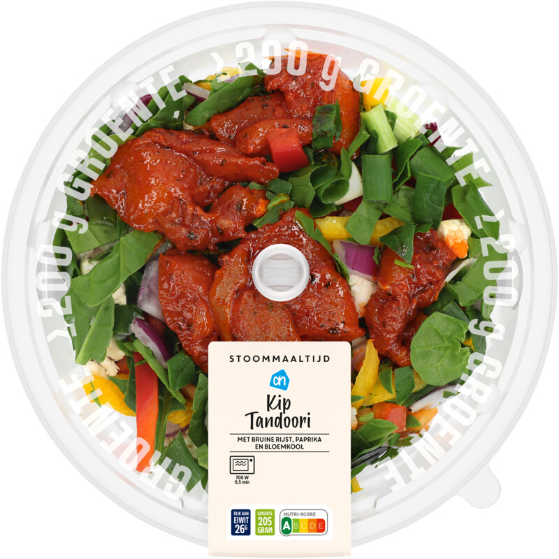 Een afbeelding van AH Stoommaaltijd kip tandoori