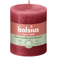 Bolsius Rustieke kaars 8cm rood