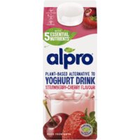 Een afbeelding van Alpro Plantaardige drinkyoghurt aardbei-kers