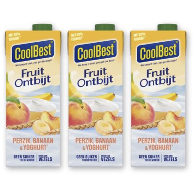 pdp-image-CoolBest Fruit ontbijt perzik banaan yoghurt 3pck
