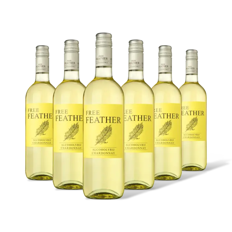 Free Feather Chardonnay Alcoholvrij 6 flessen