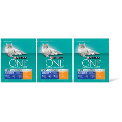 pdp-image-Purina ONE Senior rijk aan kip 3-pack