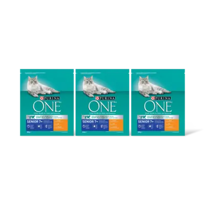 pdp-image-Purina ONE Senior rijk aan kip 3-pack