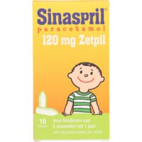 Een afbeelding van Sinaspril Paracetamol zetpil 120mg
