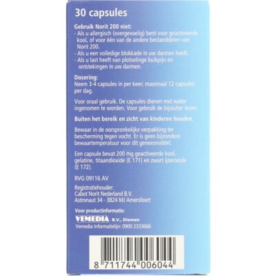 pdp-image-Norit Bij diarree 200mg capsules
