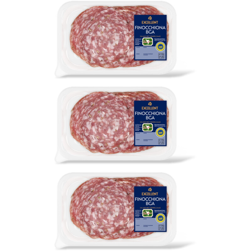 AH Excellent Salami met venkel 3-pack