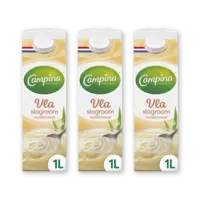 Campina Vla slagroom vanille smaak 3-pack