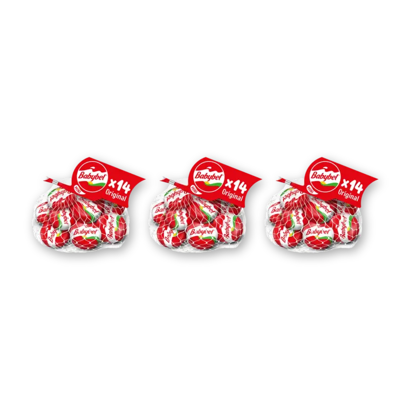 Babybel 14 jonge 45+ kaasjes 3-pack