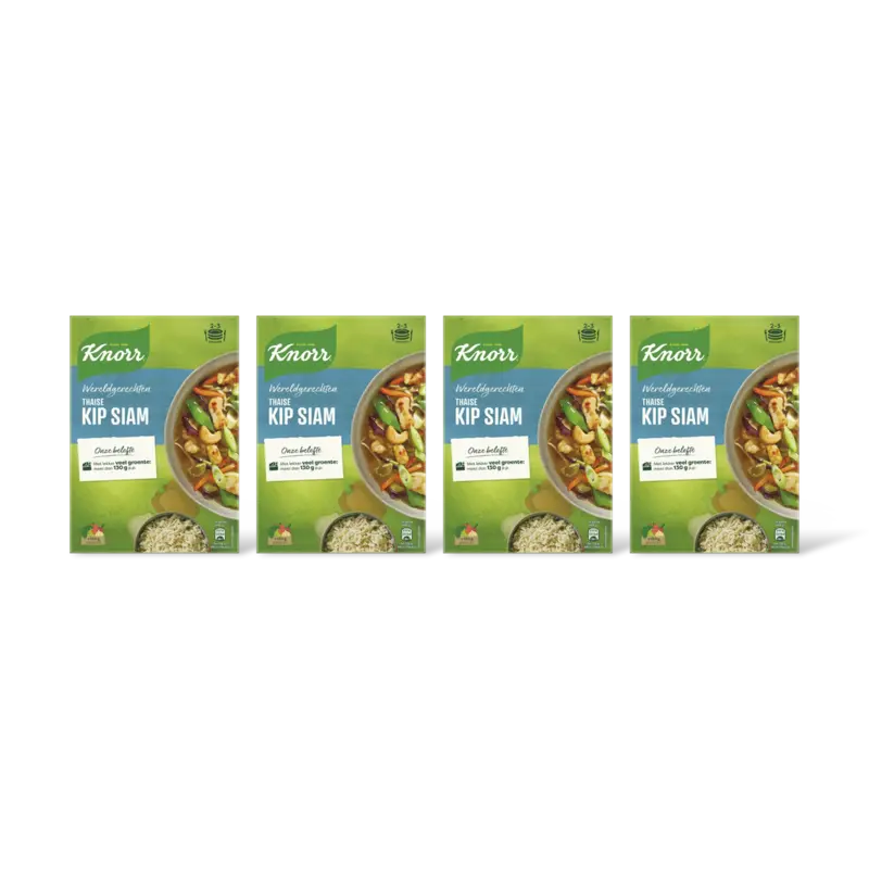 Knorr Wereldgerechten Thaise kip siam 4-pack