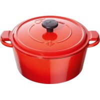 Een afbeelding van Fontignac Mains libres ronde cocotte rood