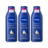 NIVEA Verzorgende body milk 3-pack