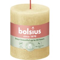 Een afbeelding van Bolsius Rustieke kaars beige 8cm