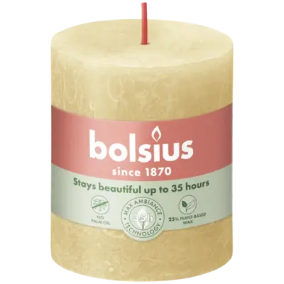 pdp-image-Bolsius Rustieke kaars beige 8cm