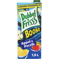 Een afbeelding van DubbelFrisss Boost appel & perzik