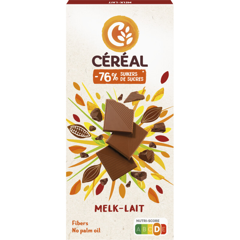Een afbeelding van Céréal Melkchocolade minder suikers
