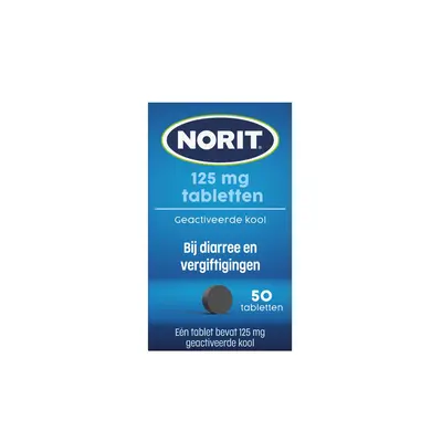 pdp-image-Norit Bij diarree tabletten 125mg