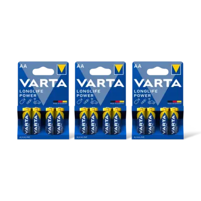 pdp-image-Varta Longlife power AA alkaline batterij 3pk