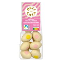 Delicata Paaseitjes gevuld wit framboos