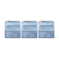 Sanature Katoenen maandverband normaal 3-pack