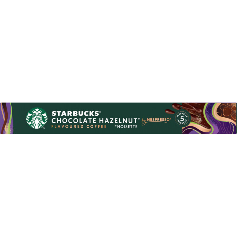 Starbucks Nespresso chocolate hazelnut capsules
